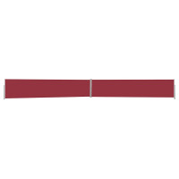 Produktbild för Infällbar sidomarkis 140x1200 cm röd