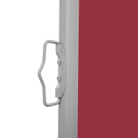 Produktbild för Infällbar sidomarkis 140x1200 cm röd