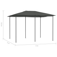 Produktbild för Paviljong 3x4x2,6 m antracit 160 g/m²