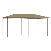 Produktbild för Paviljong 3x6x2,6 m taupe 160 g/m²