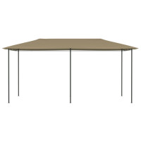 Produktbild för Paviljong 3x6x2,6 m taupe 160 g/m²