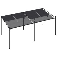 Produktbild för Paviljong med infällbart tak 600x300x233 cm antracit