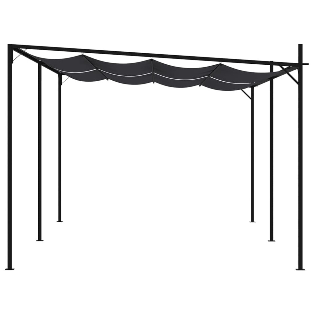 Produktbild för Paviljong med infällbart tak 600x300x233 cm antracit