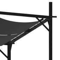 Produktbild för Paviljong med infällbart tak 600x300x233 cm antracit
