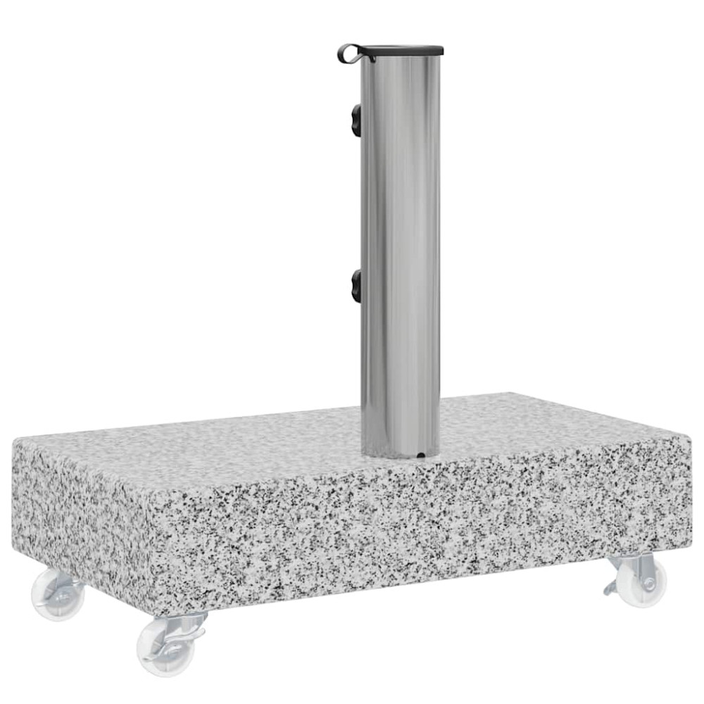 Produktbild för Parasollfot ljusgrå 45x25x8,3 cm granit