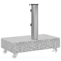 Produktbild för Parasollfot ljusgrå 45x25x8,3 cm granit