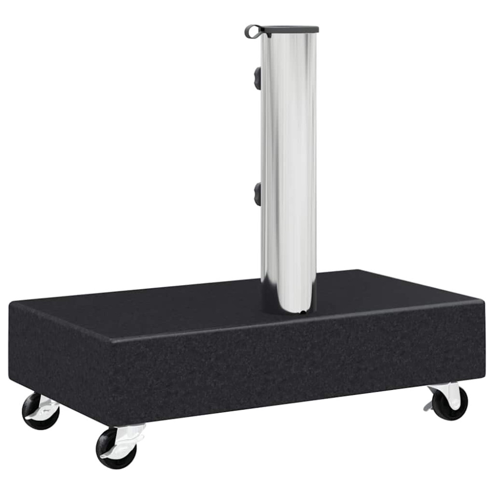 Produktbild för Parasollfot svart 45x25x8 cm granit