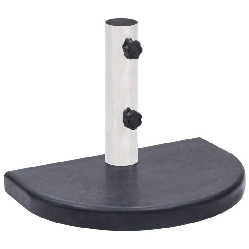 Produktbild för Parasollfot svart 40x28x4 cm granit
