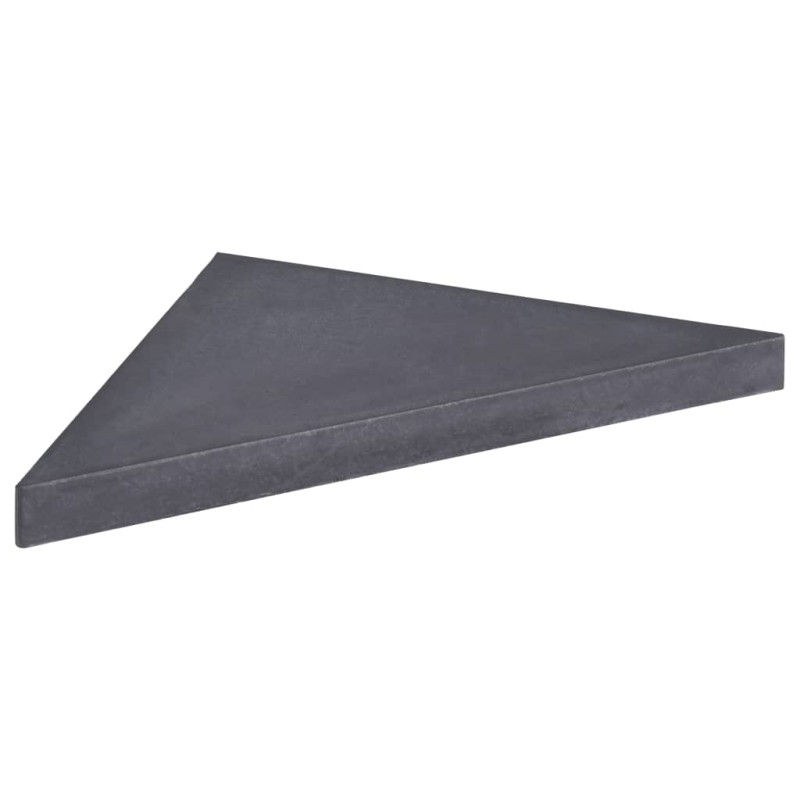 Produktbild för Viktplatta för parasoll svart granit fyrkantig 15 kg