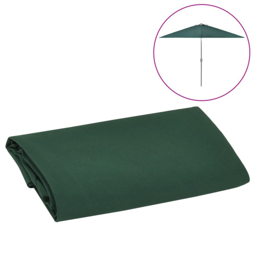 vidaXL Reservtyg för parasoll grön 300 cm