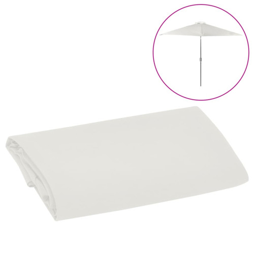 vidaXL Reservtyg för parasoll sandfärgat vit 300 cm