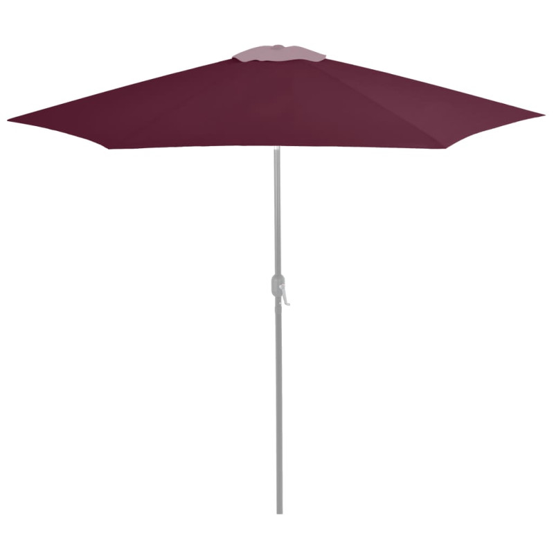 Produktbild för Reservtyg för parasoll vinröd 300 cm