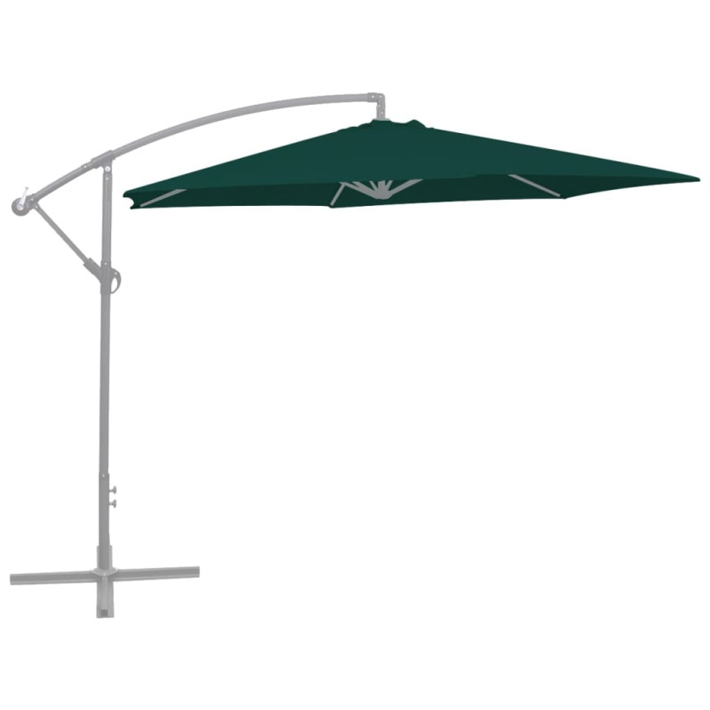 Produktbild för Reservtyg för frihängande parasoll grön 300 cm