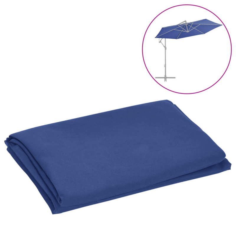 Produktbild för Reservtyg för frihängande parasoll azurblå 300 cm