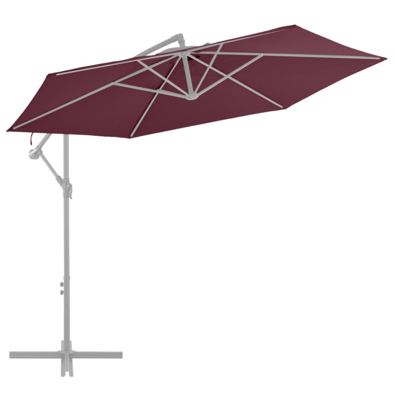 Produktbild för Reservtyg för frihängande parasoll vinröd 300 cm