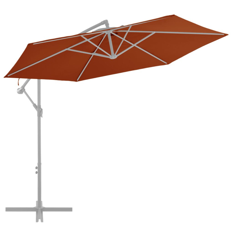 Produktbild för Reservtyg för frihängande parasoll terrakotta 300 cm
