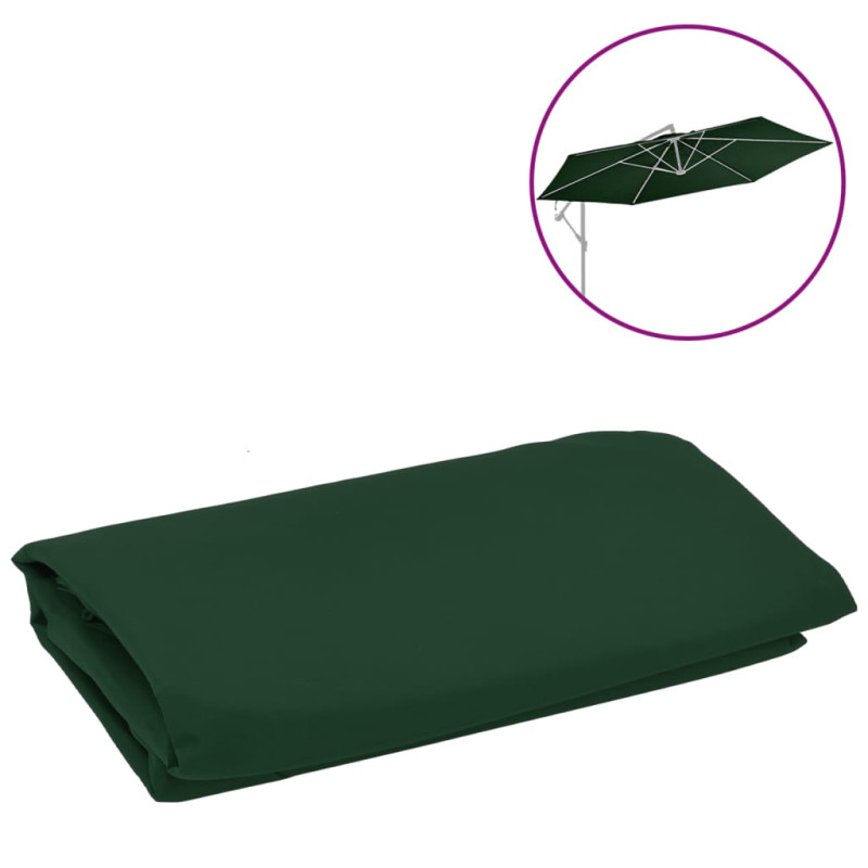Produktbild för Reservtyg för frihängande parasoll grön 350 cm