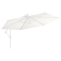 Miniatyr av produktbild för Reservtyg för frihängande parasoll sandfärgat vit 350 cm