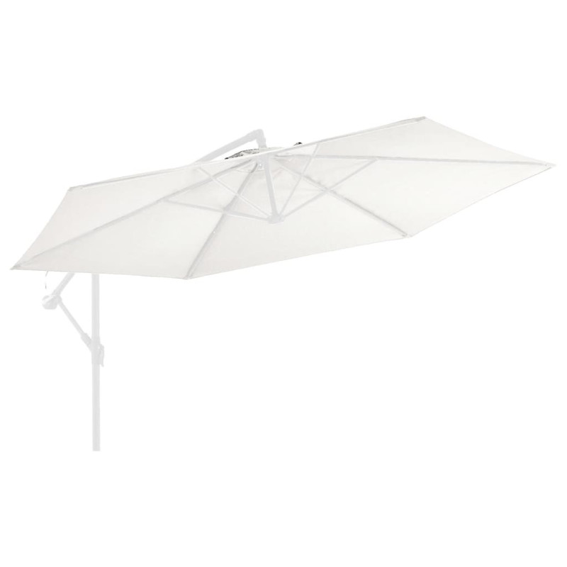 Produktbild för Reservtyg för frihängande parasoll sandfärgat vit 350 cm