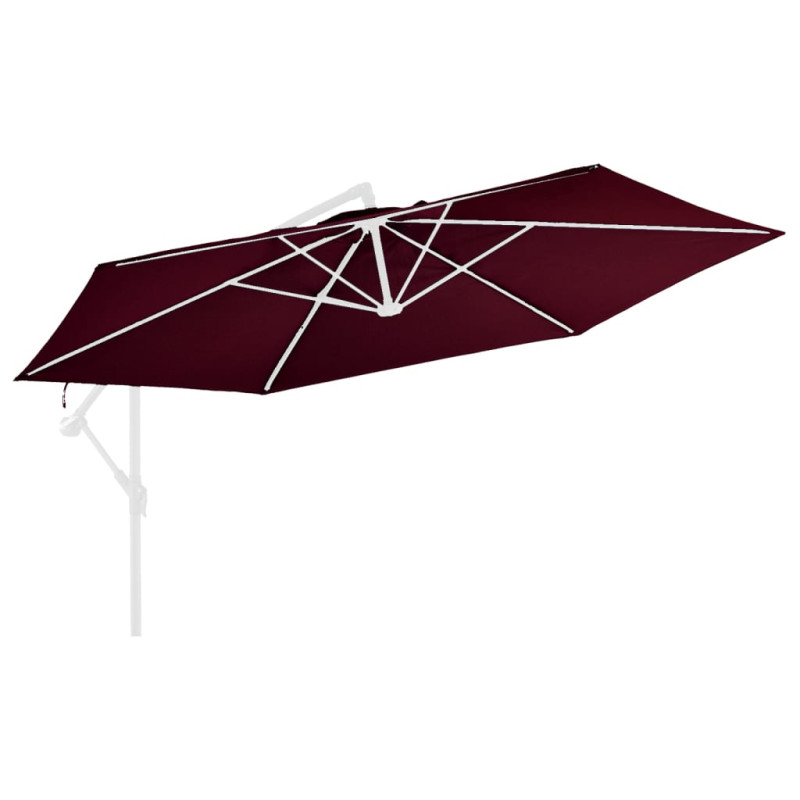 Produktbild för Reservtyg för frihängande parasoll vinröd 350 cm