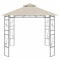 Produktbild för Paviljong 3x3x2,7 m gräddvit 160 g/m²