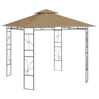 Produktbild för Paviljong 3x3x2,7 m taupe 160 g/m²