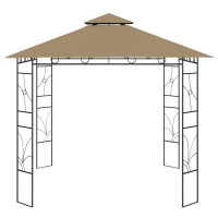 Produktbild för Paviljong 3x3x2,7 m taupe 160 g/m²