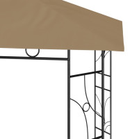 Produktbild för Paviljong 3x3x2,7 m taupe 160 g/m²