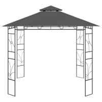 Produktbild för Paviljong 3x3x2,7 m antracit 160 g/m²