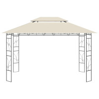 Produktbild för Paviljong 4x3x2,7 m gräddvit 160 g/m²