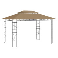 Produktbild för Paviljong 4x3x2,7 m taupe 160 g/m²