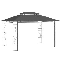 Produktbild för Paviljong 4x3x2,7 m antracit 160 g/m²