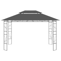 Produktbild för Paviljong 4x3x2,7 m antracit 160 g/m²