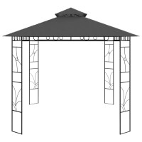 Produktbild för Paviljong 4x3x2,7 m antracit 160 g/m²