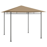 Produktbild för Paviljong 3x3x2,7 m taupe 180 g/m²