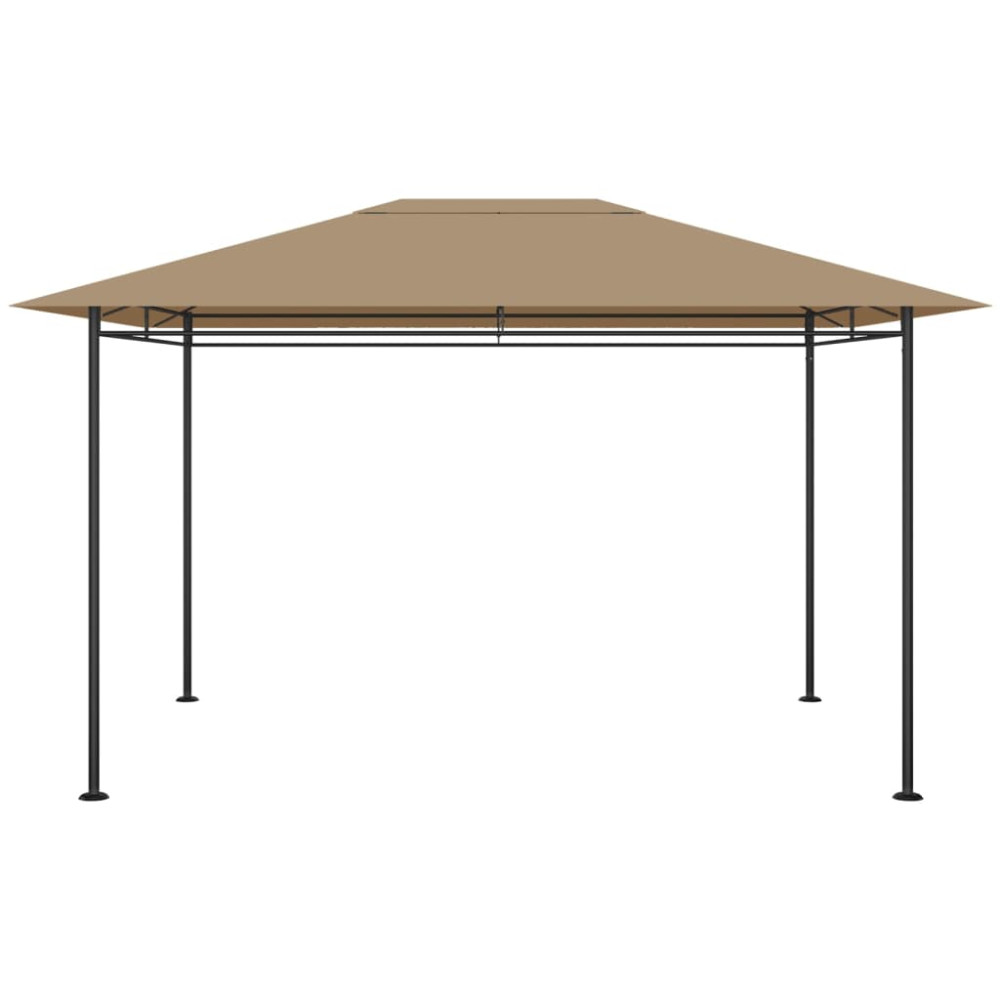 Produktbild för Paviljong 384x281x270 cm taupe 180 g/m²