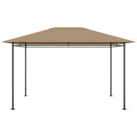 Produktbild för Paviljong 384x281x270 cm taupe 180 g/m²