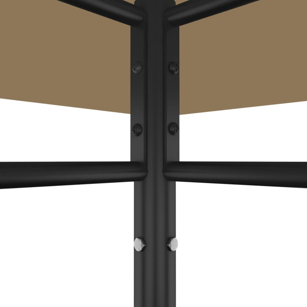 Produktbild för Paviljong 384x281x270 cm taupe 180 g/m²