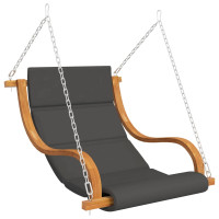 Produktbild för Gungstol utan gungställning med dyna massivt böjträ