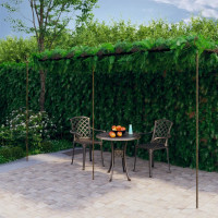 Produktbild för Pergola antikbrun 6x3x2,5 m järn