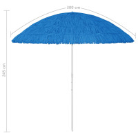 Produktbild för Strandparasoll Hawaii blå 300 cm