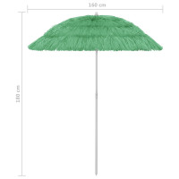 Produktbild för Strandparasoll Hawaii grön 180 cm