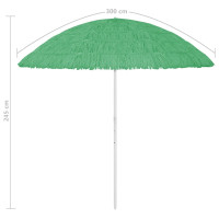 Produktbild för Strandparasoll Hawaii grön 300 cm