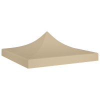 Produktbild för Tak till partytält 3x3 m beige 270 g/m²