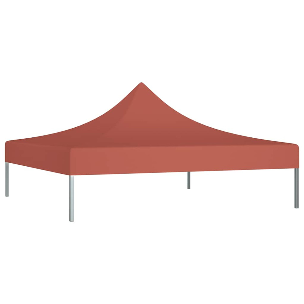 Produktbild för Tak till partytält 3x3 m terrakotta 270 g/m²