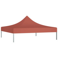Produktbild för Tak till partytält 3x3 m terrakotta 270 g/m²