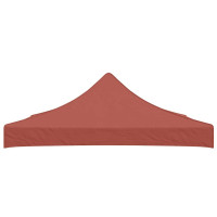 Produktbild för Tak till partytält 3x3 m terrakotta 270 g/m²