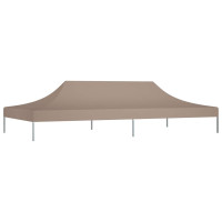 Produktbild för Tak till partytält 6x3 m taupe 270 g/m²