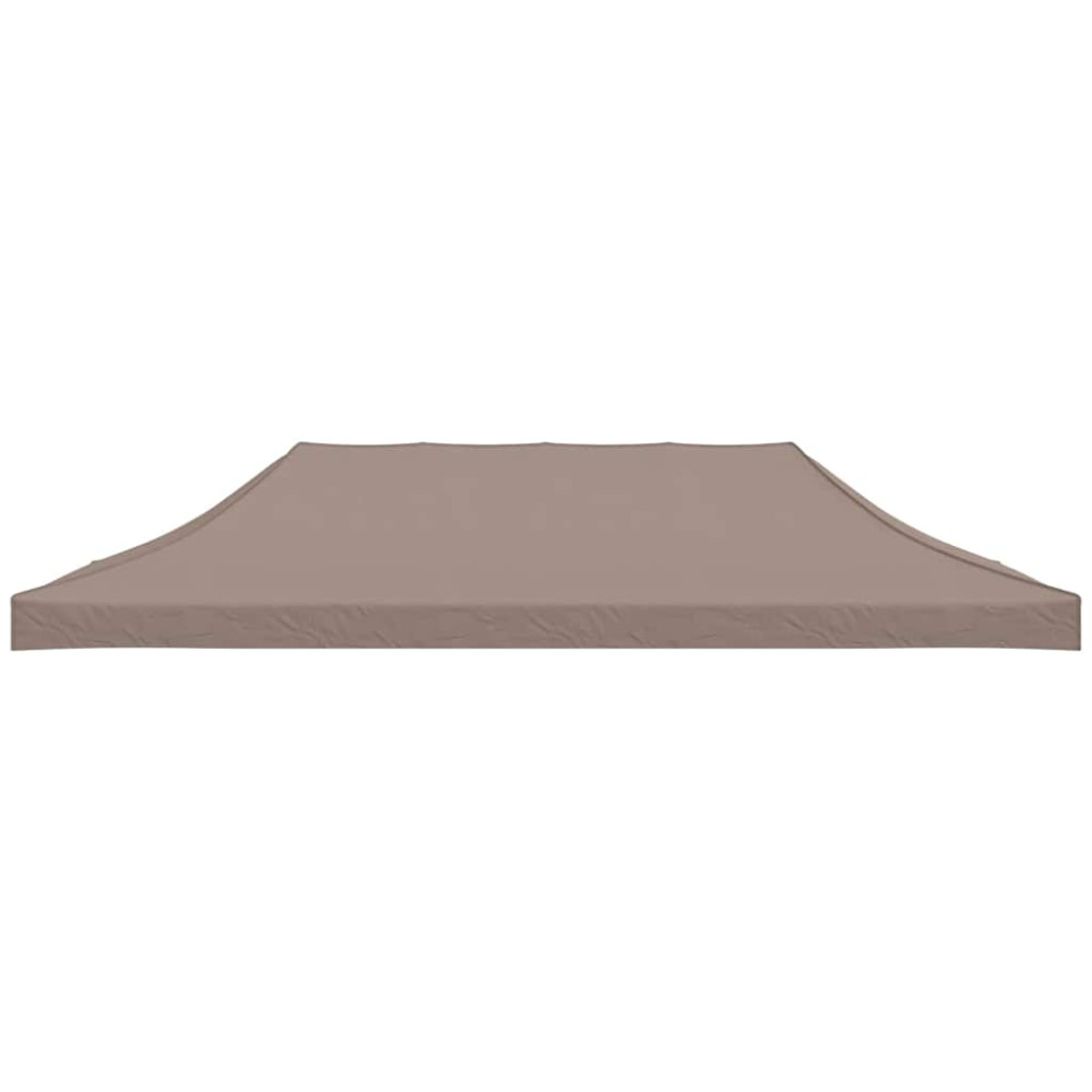 Produktbild för Tak till partytält 6x3 m taupe 270 g/m²