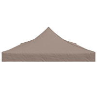 Produktbild för Tak till partytält 6x3 m taupe 270 g/m²